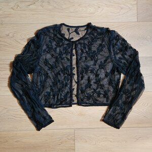 Tule Sequined Bolero Jacket